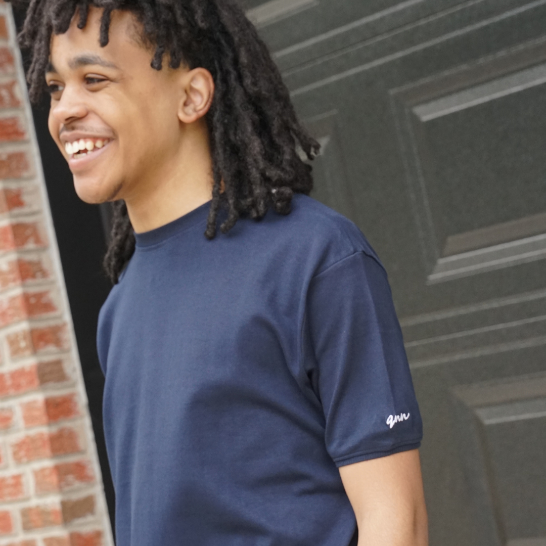Navy Blue | Collarless Polo